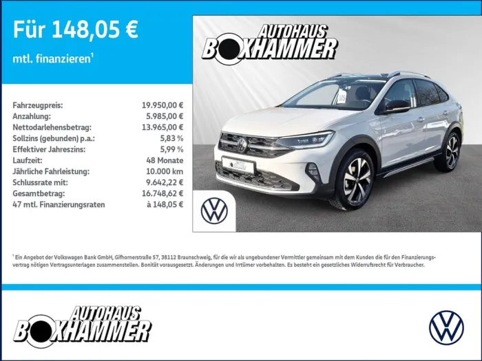 Volkswagen Taigo 1,0 TSI Style  IQ.DRIVE+RÜCK.KAM+TRAVEL AS