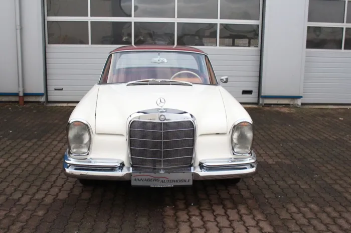 Mercedes-Benz 220 Seb W111 Coupe Pappdeckel-Brief/Rarität/