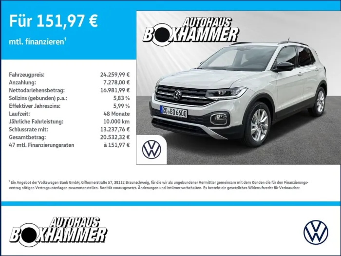 Volkswagen T-Cross 1.0 TSI DSG Move  LED+NAVI+RÜCK.KAM