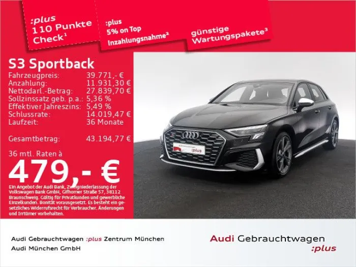 Audi S3 Sportback TFSI S tronic Navi+/Virtual