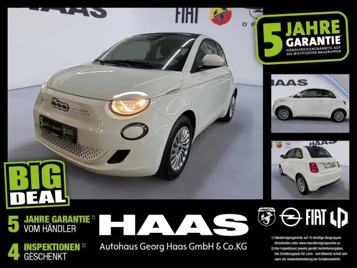 Fiat 500 e Cabrio Klimaautomatik, DAB, Faltdach