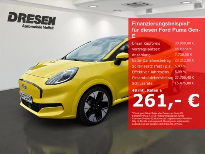 Ford Puma Gen-E Premium 43kWh Panoramadach/Assistenz-
