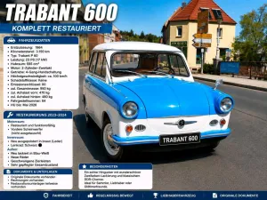 Trabant 600 / P60 Oldtimer  Komplett rest...