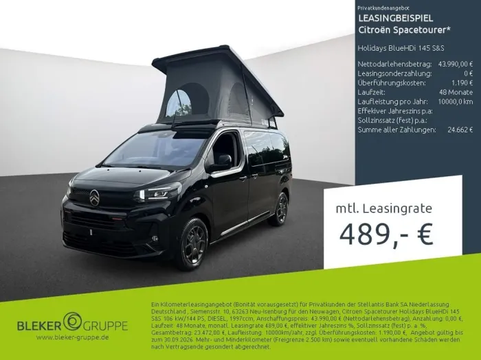 Citroën Spacetourer Holidays BlueHDi 145 S&S