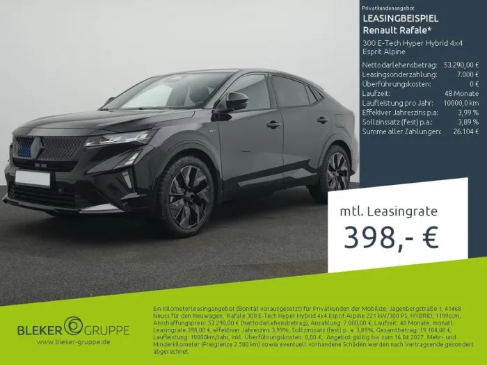 Renault Rafale 300 E-Tech Hyper Hybrid 4x4 Esprit Alpin