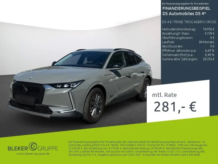 DS Automobiles DS4 DS 4 E-TENSE TROCADERO CROSS