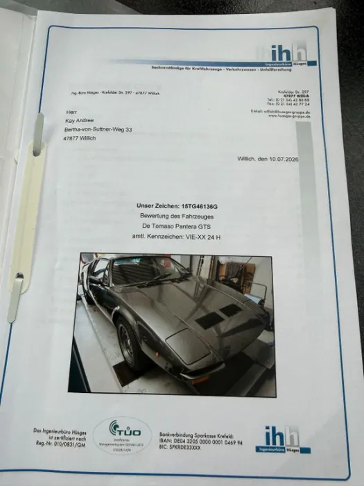 DeTomaso Pantera GTS Top Zustand TÜV neu
