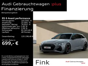 Audi RS 6 Avant performance AHK Head Up RS Abgasanlag