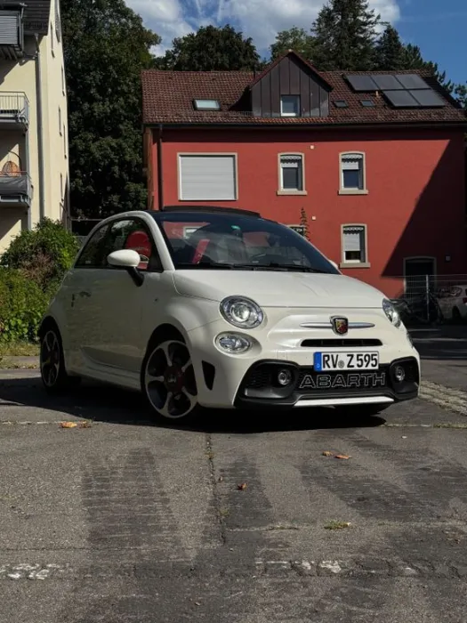 Abarth 595c Weiß/Rot Sonder Top Zustand