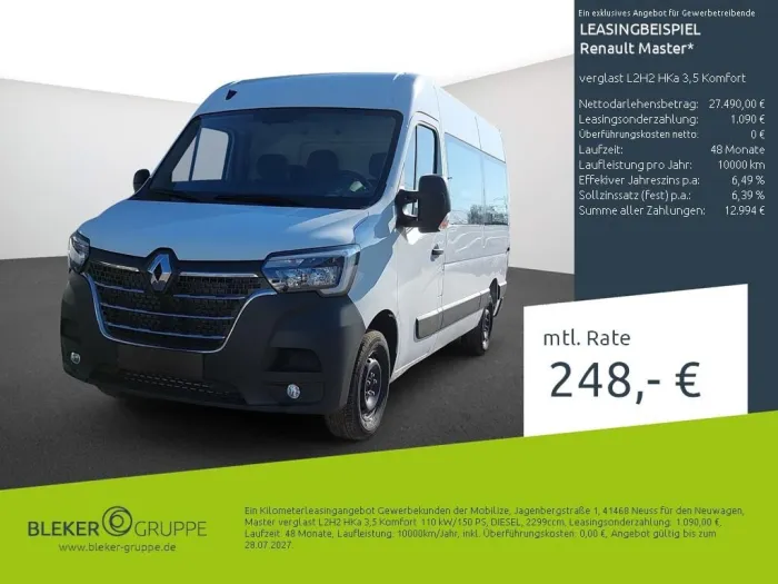 Renault Master verglast L2H2 HKa 3,5 Komfort