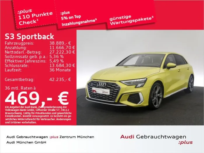 Audi S3 Sportback TFSI S tronic Navi+/ACC