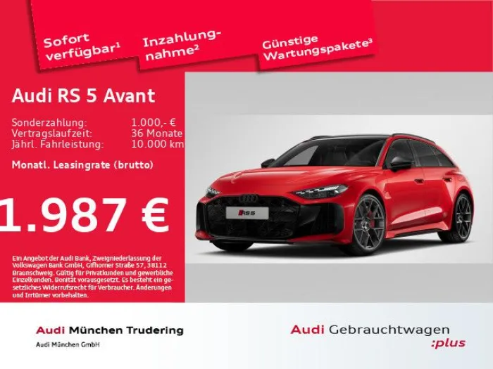Audi RS 5 Avant tiptr. 285km/h/RS-AGA/Pano/HuD