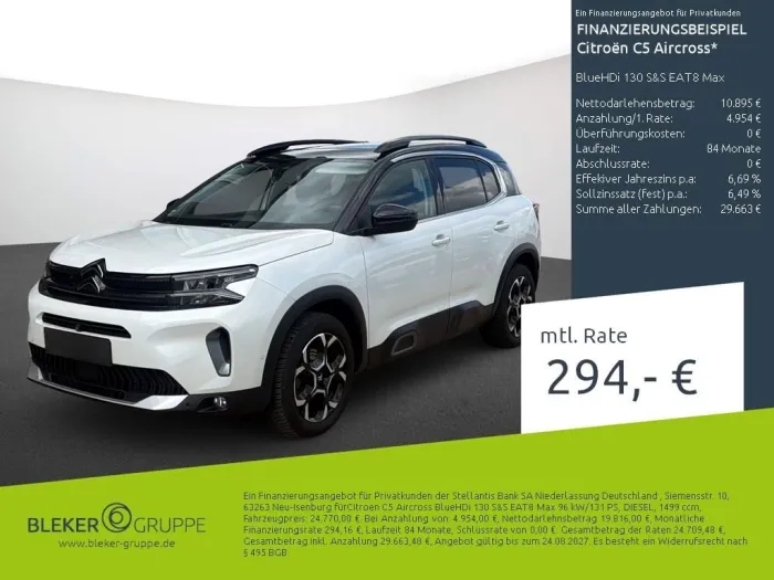 Citroën C5 Aircross BlueHDi 130 S&S EAT8 Max