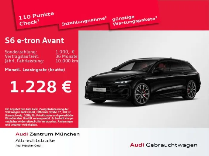 Audi S6 Avant e-tron Pano/LuftFed/ACC/AHK/HuD