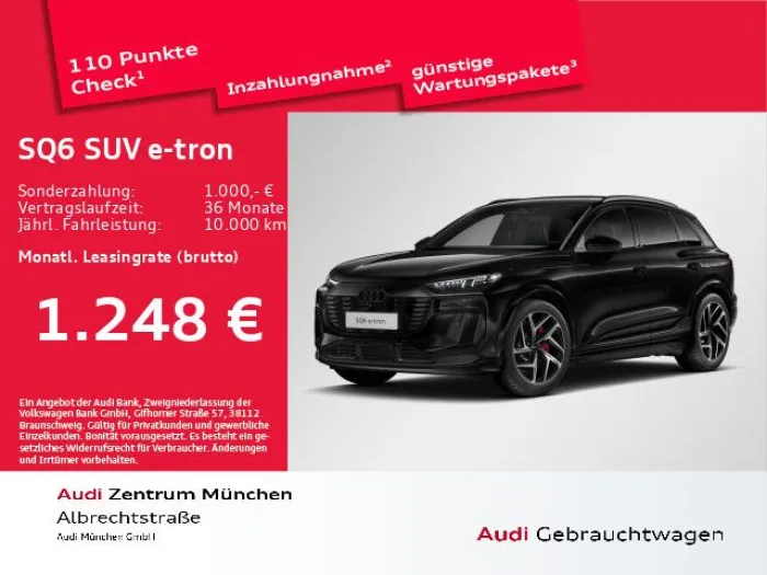 Audi SQ6 SUV e-tron 360 kW