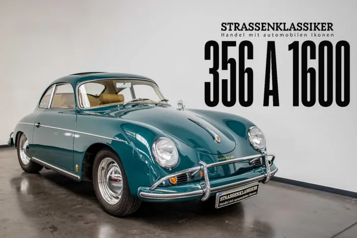 Porsche 356 A 1600 Schiebedach Fjordgrün Zustand 1