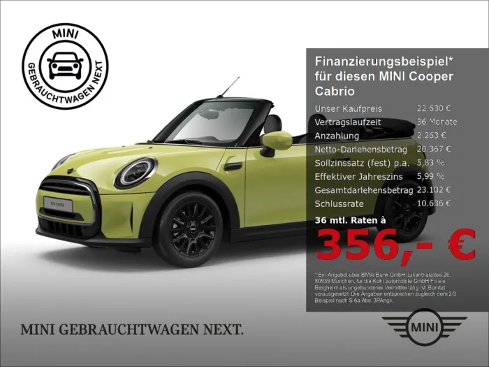 MINI Cooper Cabrio Classic Trim Navigation Sitzheizun