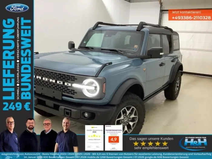 Ford Bronco 2.7 Aut 4WD BADLANDS LED+ACC+360°Kam