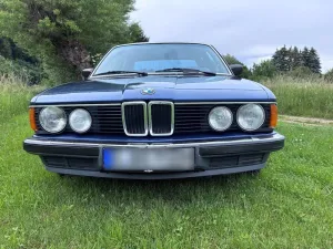 BMW 732i in Arktisblau - H-Kennzeichen 1985