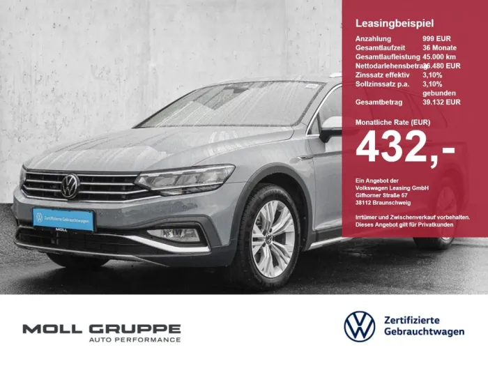 Volkswagen Passat Alltrack 2.0 TDI DSG NAVI ALU ACC
