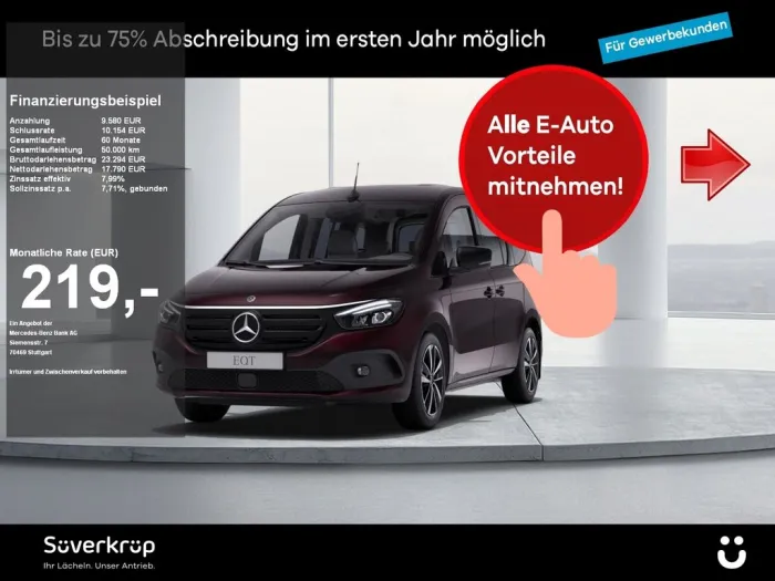 Mercedes-Benz EQT STANDART POWER WINTER LED KLIMA NAVI KAMERA