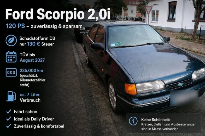 Ford Scorpio 2,0i TÜV 08/2027