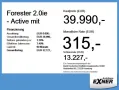 Subaru Forester 2.0ie - Active mit viel Zubehör