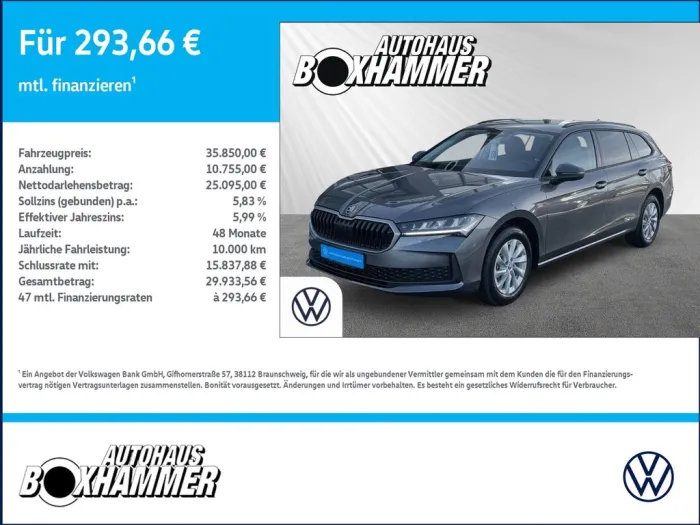 Skoda Superb Combi 2.0 TDI DSG TOP AUSSTATTUNG