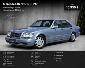 Mercedes-Benz S 600 V12 LEDER SCHIEBEDACH MEMORY