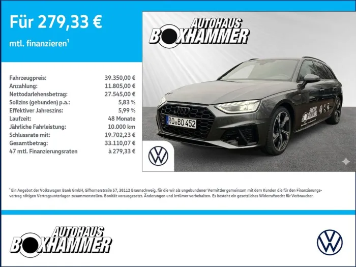 Audi A4 Avant 35 TFSI S-Line AHK+NAVI+RÜCK.KAM+EL.HEC