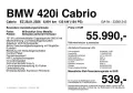BMW 420i Cabrio M Sportpaket Pro ACC*ab 2,49% eff.