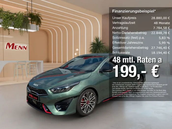 Kia ProCeed 1.6T DCT7 GT Navi Memory Kamera Klima