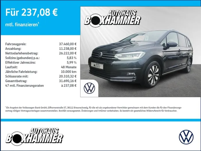 Volkswagen Touran 2,0 TDI DSG Move 7 Sitze NAVI+AHK+RFK