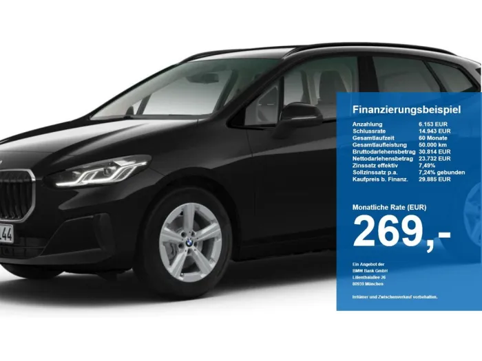 BMW 218i Active Tourer LED SpurAss AHK Navi ParkAss
