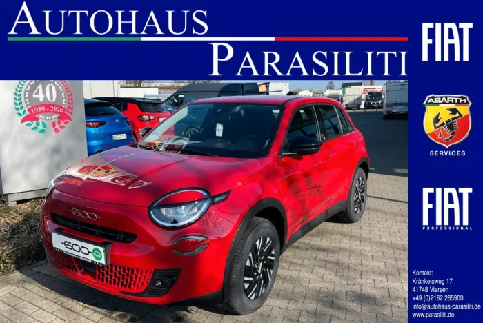 Fiat 600e Red PDC WinterPaket LED Keyless
