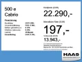 Fiat 500 e Cabrio Kamera, Sitzheizung, Allwetter