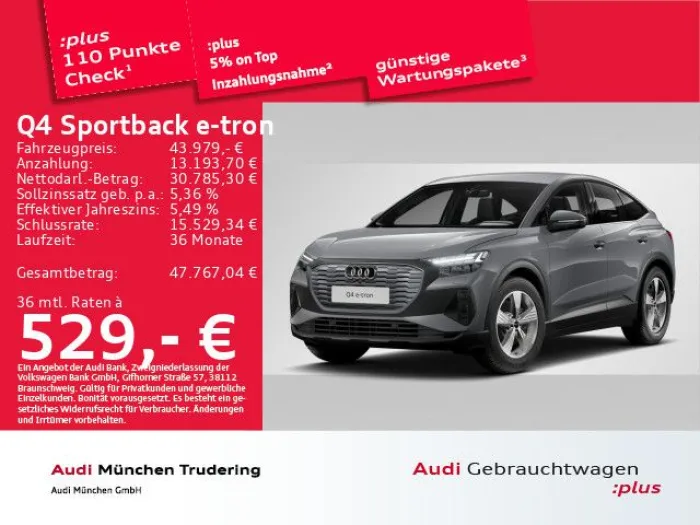 Audi Q4 Sportback e-tron 45 quattro 210 kW