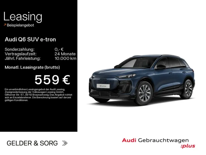Audi Q6 SUV e-tron qu. S line 285 kW 612km/WLTP*B&O*