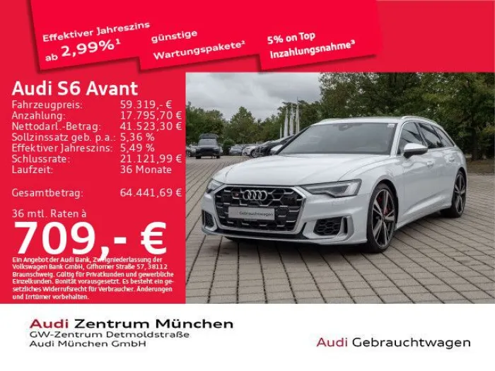 Audi S6 Avant TDI tiptr. Luftfed/B&O/AHK/StdHzg