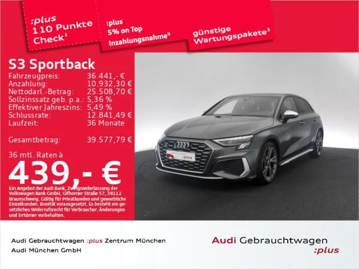 Audi S3 Sportback TFSI S tronic Navi+