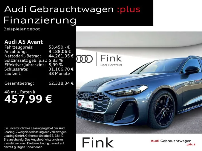 Audi A5 Avant TDI quattro S line Techpro B&O HuD