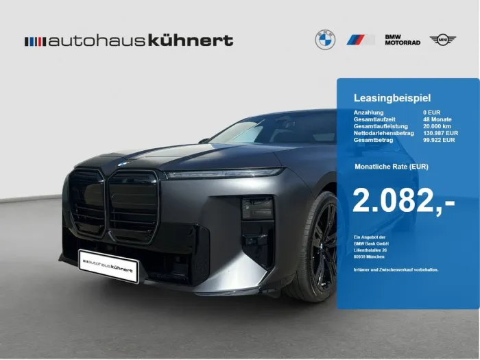 BMW i7 60 xDrive Lim M-Sport UPE: 173.430 EUR