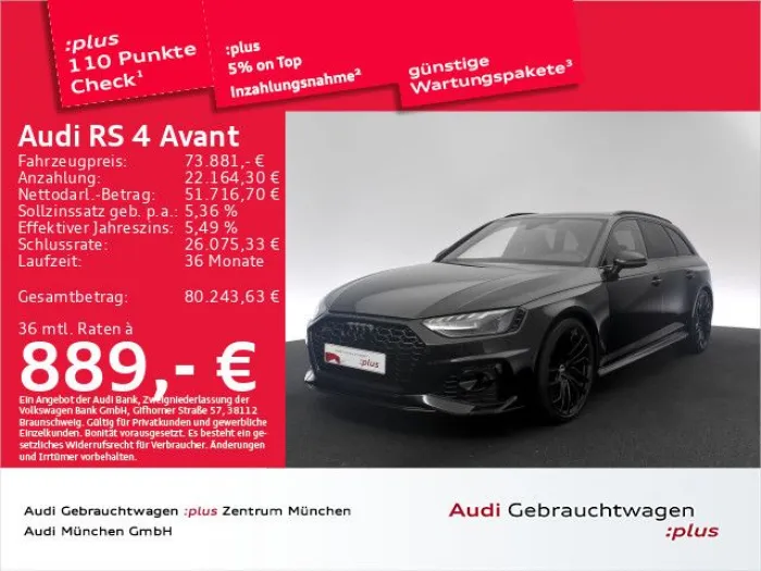 Audi RS4 Avant Pano/Matrix/B&O/HuD