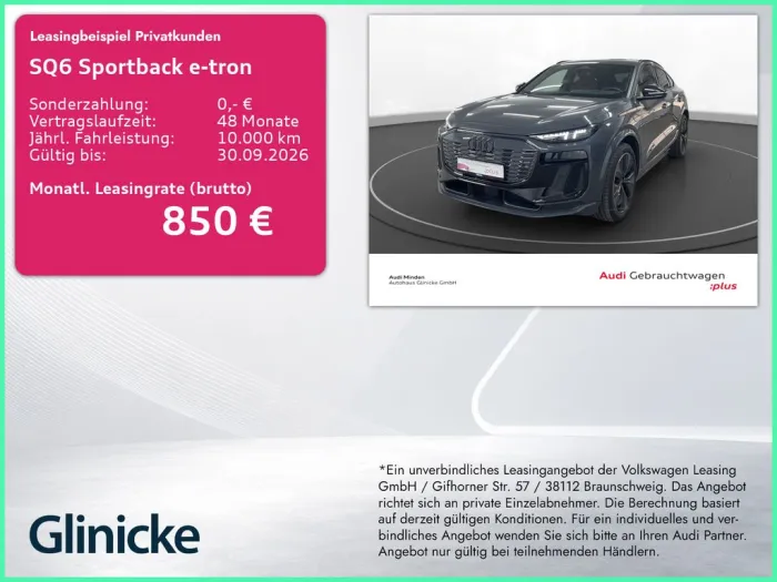 Audi SQ6 Sportback e-tron edition one Luft AHK Pano L