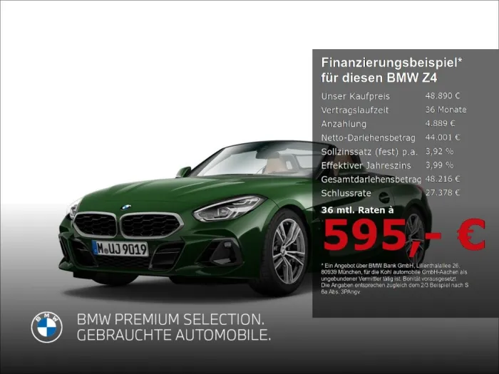 BMW Z4 sDrive 20 i M Sport Harman Kardon Head Up Dis