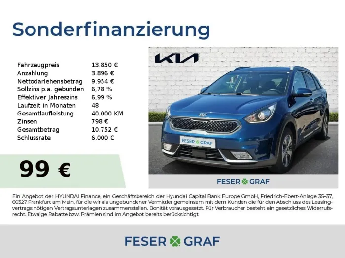 Kia Niro 1.6 HEV DCT VISION ADA LAST-Paket