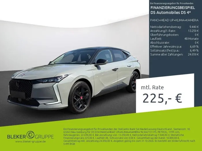 DS Automobiles DS4 PANO+HEAD UP+KLIMA+KAMERA