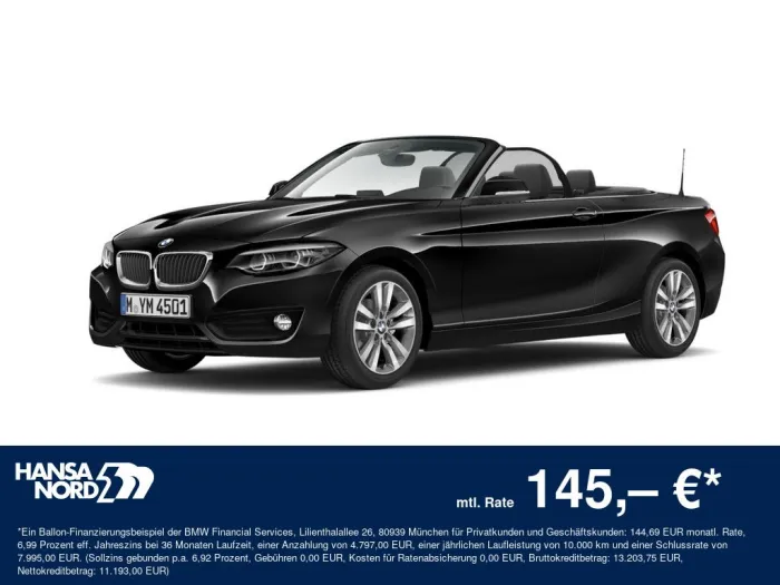 BMW 218i Cabrio LED NAVI PDC SHZ 17