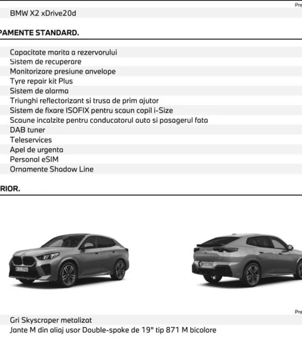 BMW Bmw X2 xDrive20d skyscaper grey metallic 2025 