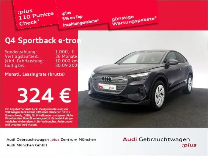 Audi Q4 Sportback e-tron 45 Wärmep./Privacy/PDC
